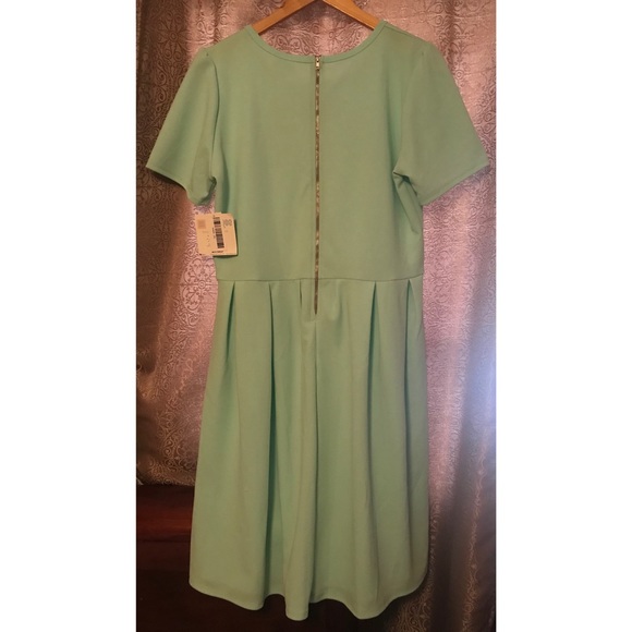 LuLaRoe Amelia Mint Green Dress Plus Size 2X NWT - Picture 4 of 8